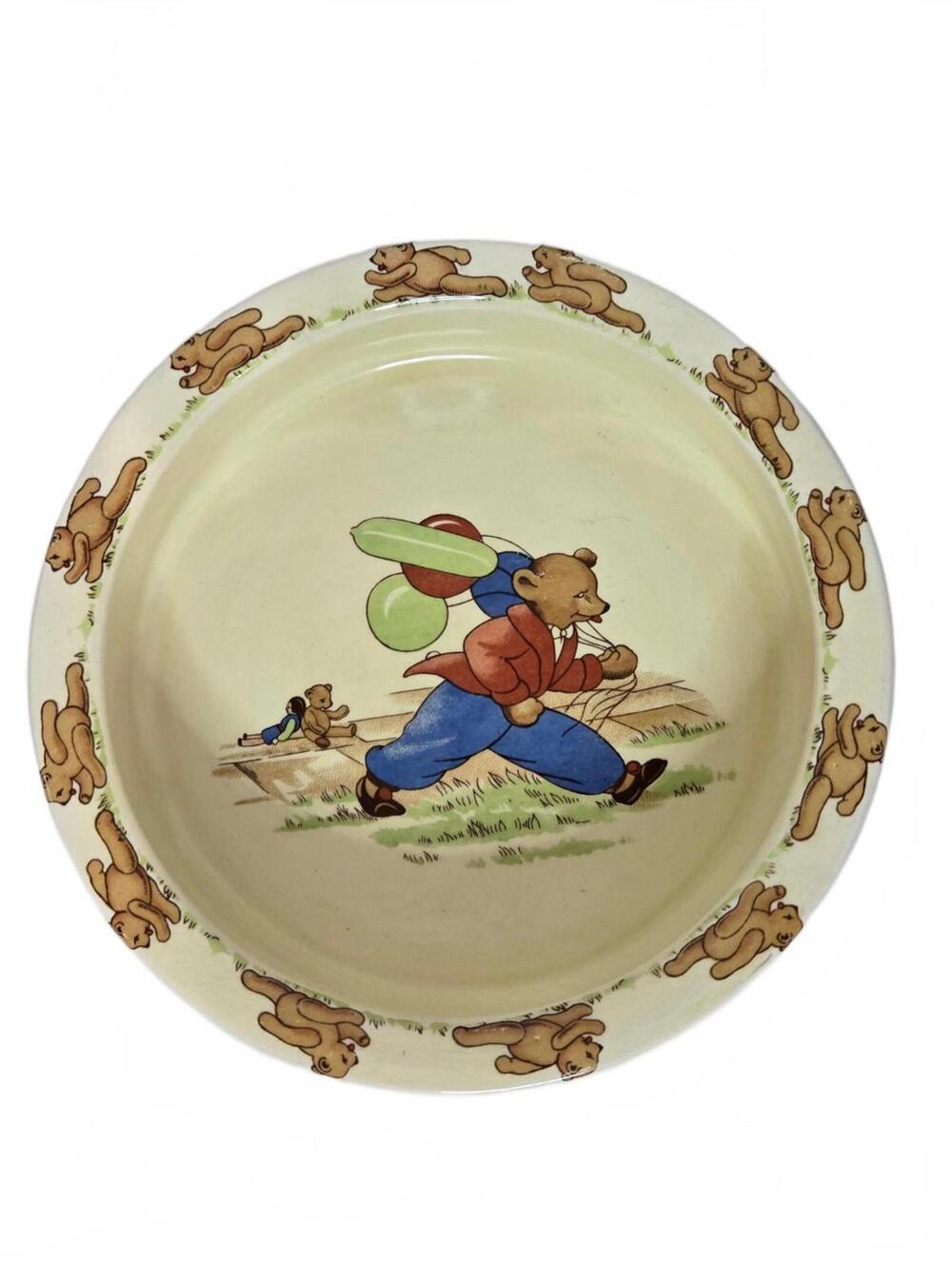 Teddy Bear / Vintage / SylvaC ware / Child's Dish Set / Made in UK - Picture 2 of 8